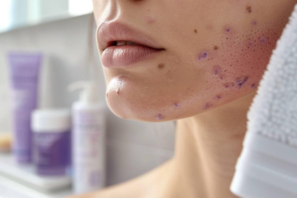 Utilisation du microneedling pour l'acné
