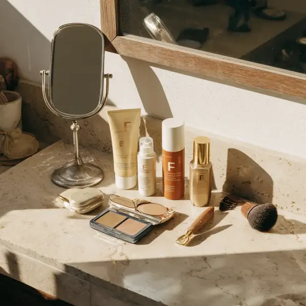 Matériel autobronzant visage